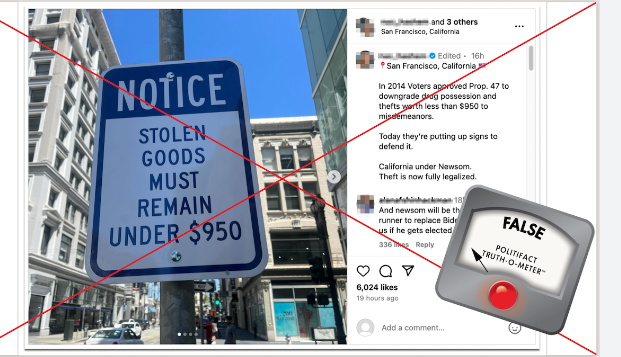 san francisco stolen goods signs